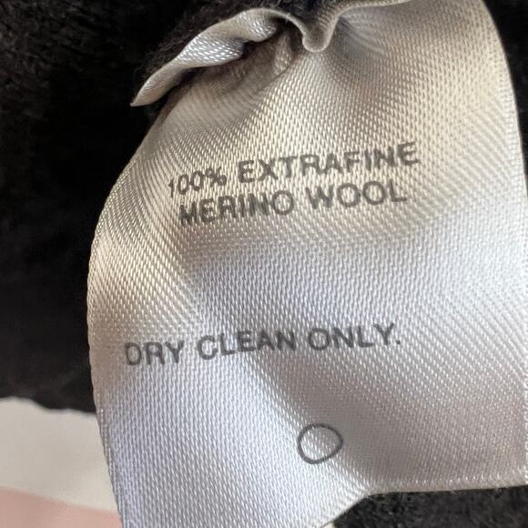 Gray Wool Sweater Collared Made in Italy Minimalist Classic Luxury Small - Picture 5 of 9